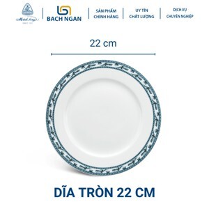 Dĩa tròn 22 cm Jasmine Chim Lạc