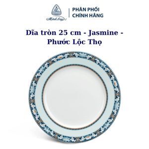 Dĩa tròn 25 cm Jasmine Phước Lộc Thọ