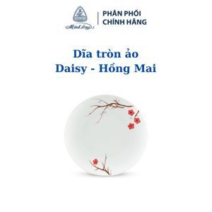 Dĩa tròn ảo 26 cm Daisy Hồng Mai