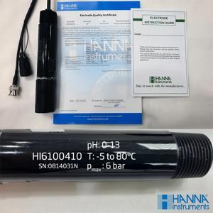 Điện cực pH phẳng nhiệt độ cao Hanna HI6100410
