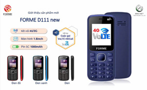 Điện thoại Forme D111 4G