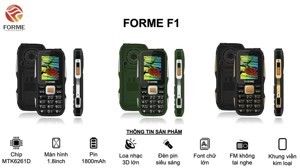 Điện thoại Forme F1 - 1.8 inch