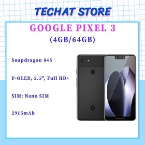 Điện thoại Google Pixel 3 - 4 GB RAM, 64GB, 5.5 inch