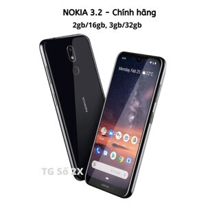 Điện thoại Nokia 3.2 - 2GB RAM, 16GB, 6.2 inch