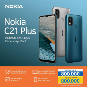 Điện thoại Nokia C21 Plus 2GB/32GB