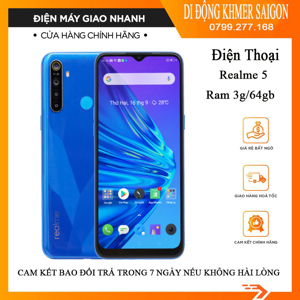 Điện thoại Realme 5 3GB/64GB 6.5 inch