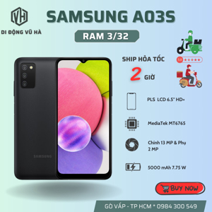 Điện thoại Samsung Galaxy A03s 3GB/32GB 6.5 inch