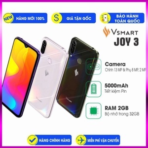 Điện thoại Vsmart Joy 3 - 4GB/64GB, 6.5 inch, 2 sim