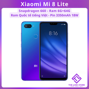 Điện thoại Xiaomi Mi 8 Lite - 4GB RAM, 64GB, 6.26 inch