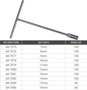 Điếu chữ T 16mm Asaki AK-7084