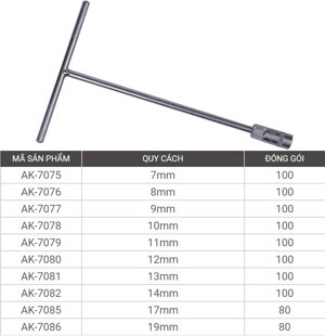 Điếu chữ T Asaki AK-7083