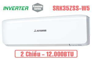 Điều hòa Mitsubishi Inverter 12000 BTU 2 chiều SRK35ZSS-W5/SRC35ZSS-W5 gas R-32