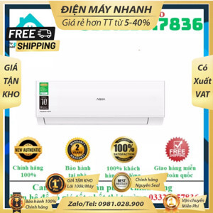 Điều hòa Aqua Inverter 12000 BTU 1 chiều AQA-RV13QC gas R-32