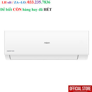 Điều hòa Aqua Inverter 12000 BTU 1 chiều AQA-RV13QC gas R-32