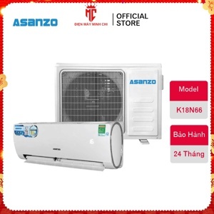 Điều hòa Asanzo 12000 BTU 1 chiều  Inverter K12N66 gas R-410A