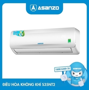 Điều hòa Asanzo 12000 BTU 1 chiều S35NT2 gas R-32