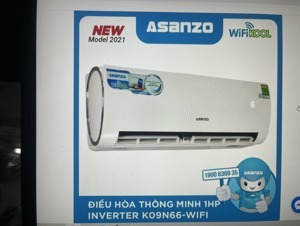 Điều hòa Asanzo 9000 BTU 1 chiều Inverter K9 gas R-410A