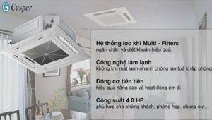 Điều hòa Casper 36000 BTU 1 chiều CC-36TL22 gas R-410A