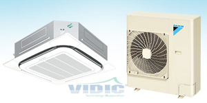 Điều hòa Daikin Inverter 43000 BTU 2 chiều FCQ125LUV1/RZR125LVVM gas R-410A