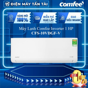 Điều hòa Comfee Inverter 10000 BTU 1 chiều CFS-10VDGF-V gas R-32