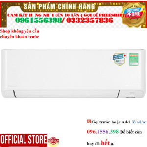 Điều hòa Daikin Inverter 12000 BTU 1 chiều xFTKY35WAVMV gas R-32