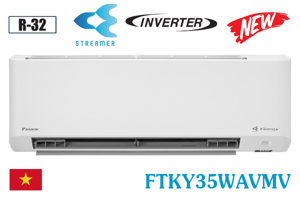 Điều hòa Daikin Inverter 12000 BTU 1 chiều xFTKY35WAVMV gas R-32
