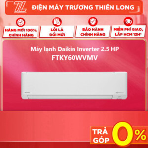 Điều hòa Daikin Inverter 21000 BTU 1 chiều FTKY60WVMV gas R-32