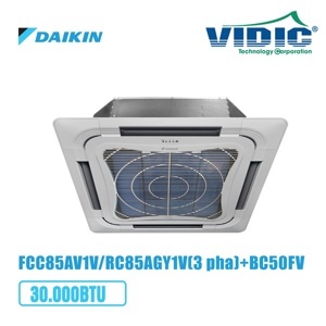 Điều hòa Daikin 30000 BTU 1 chiều FCC85AV1V/RC85AGV1V gas R-32 - Điều khiển không dây