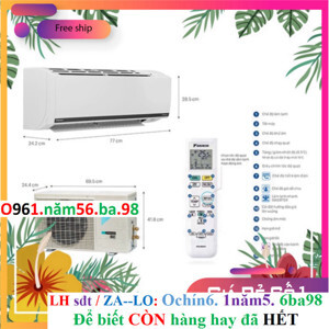 Điều hòa Daikin Inverter 9000 BTU 1 chiều FTKB25WAVMV gas R-32