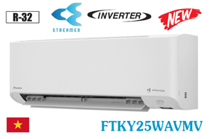 Điều hòa Daikin Inverter 9000 BTU 1 chiều FTKY25WAVMV gas R-32