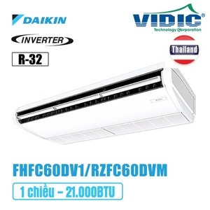 Điều hòa Daikin Inverter 21000 BTU 1 chiều FHFC60DV1/RZFC60DVM gas R-32 - Điều khiển không dây BRC7EA66