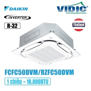 Điều hòa Daikin Inverter 18000 BTU 1 chiều FCFC50DVM/RZFC50DVM gas R-32 - Điều khiển không dây