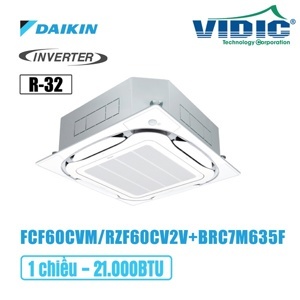 Điều hòa Daikin Inverter 21000 BTU 2 chiều FCF60CVM/RZA60DV2V gas R-32 - Điều khiển không dây