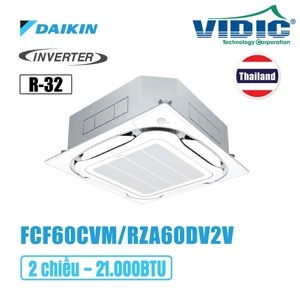 Điều hòa Daikin Inverter 21000 BTU 2 chiều FCF60CVM/RZA60DV2V gas R-32 - Điều khiển không dây