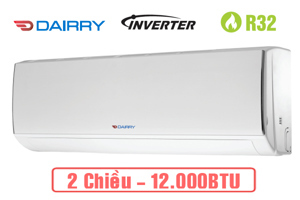 Điều hòa Dairry 12000 BTU 2 chiều Inverter i-DR12KH gas R32