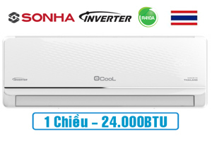 Điều hòa Ecool 24000 BTU 1 chiều Inverter ECL-1I24FL gas R-410A