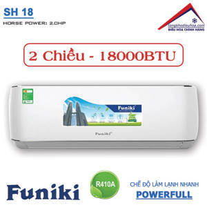 Điều hòa Funiki 18000 BTU 2 chiều SH18 gas R-22