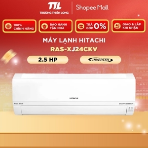 Điều hòa Hitachi 24000 BTU 1 chiều Inverter RAS-XJ24CKV gas R-32