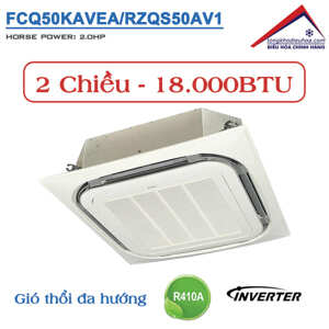 Điều hòa Daikin Inverter 18000 BTU 2 chiều FCQ50KAVEA/RZQS50AV1 gas R-410A - Điều khiển dây