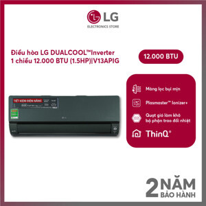 Điều hòa LG Inverter 12000 BTU 1 chiều V13APIG gas R-32