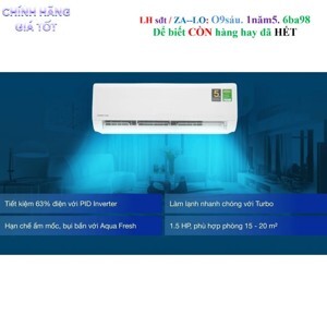 Điều hòa Aqua Inverter 12000 BTU 1 chiều AQA-KCRV12WNZ gas R-32