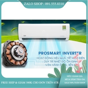 Điều hòa Beko 12000 BTU 1 chiều Inverter RSVC12VY gas R-32