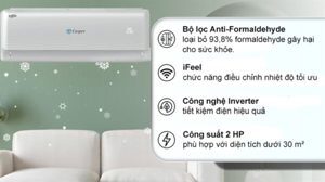 Điều hòa Casper Inverter 18000 BTU 1 chiều IC-18TL22 gas R-410A