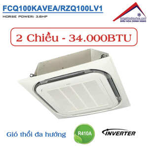 Điều hòa Daikin Inverter 34000 BTU 2 chiều FCQ100KAVEA/RZQ100LV1 gas R-410A - Điều khiển dây