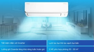 Điều hòa Daikin Inverter 18000 BTU 1 chiều FTKA50UAVMV gas R-32