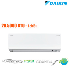 Điều hòa Daikin Inverter 21000 BTU 1 chiều FTKM50SVMV gas R-32