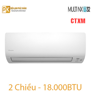 Điều hòa Daikin Inverter 18000 BTU 2 chiều CTXM50RVMV gas R-32