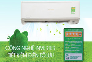 Điều hòa Mitsubishi Heavy 9000 BTU 1 chiều Inverter SRK10YT-S5 gas R-410A