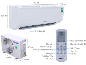 Điều hòa Samsung 18000 BTU 1 chiều AR18MCFHAWKNSV gas R-22