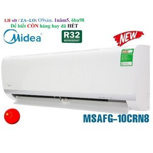 Điều hòa Midea 9000BTU 1 chiều MSAFC-10CRN8 gas R32